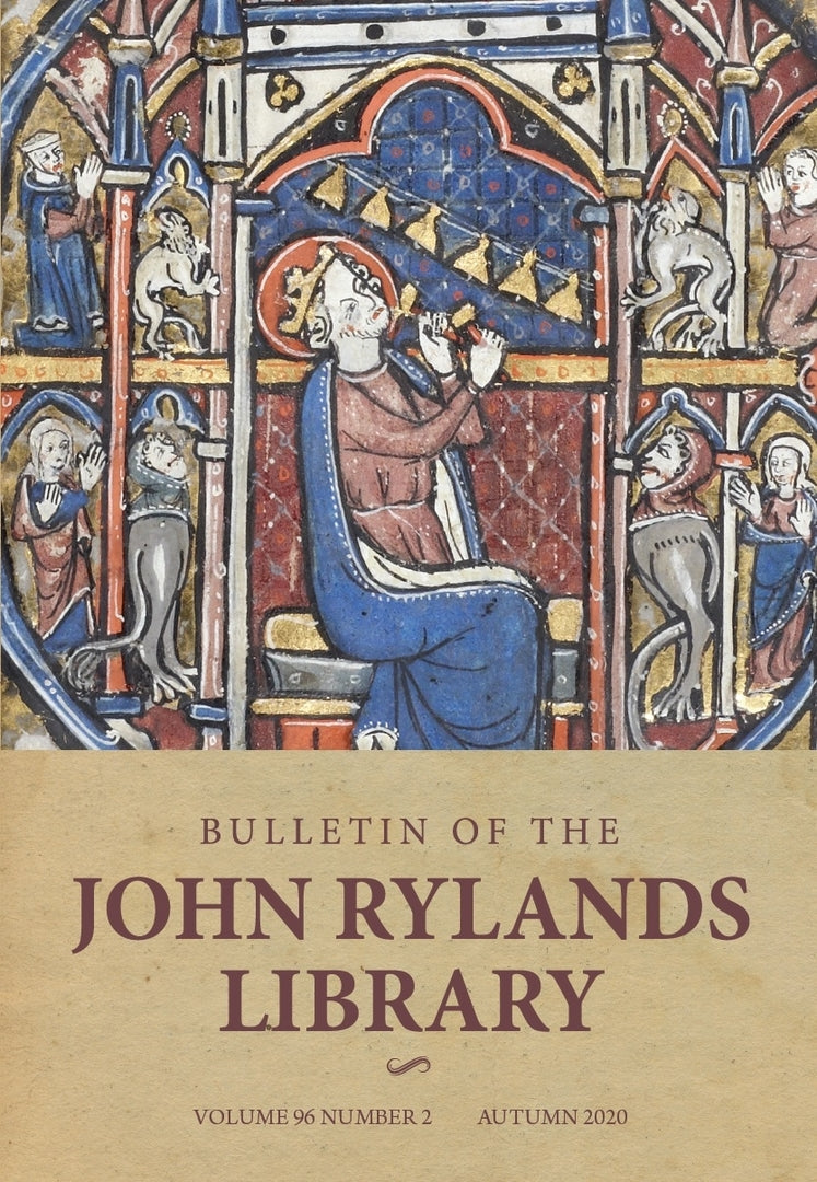Cover image for Bulletin of the John Rylands Library 96/2 ISBN 9781526157065